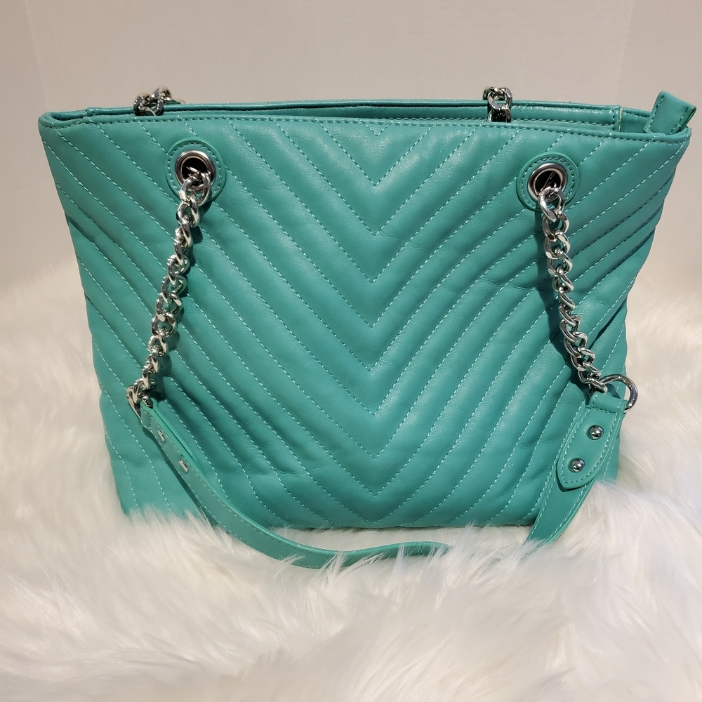 CHARMING CHARLIE Teal Shoulder Bag